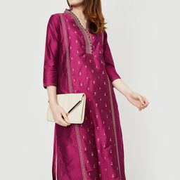 max Women Printed Polyester Straight Kurta-picture-22