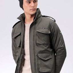 the indian garage co. Men Solid Quilted Jacket-picture-32