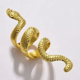 SOHI Gold-Plated Snake Design Ring image 3