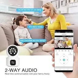 secureeye WIFI PTZ 2MP LIVE VIEW DUAL CAMERA Night Vision|Two Way Talk|Motion Tracking Security Camera image 3