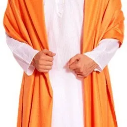 WEAVERS VILLA Pure Wool Solid Men Shawl-16