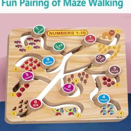 Practicing Number/Counting Letters Matching Learning Tracing Board/Slate/Puzzle-22