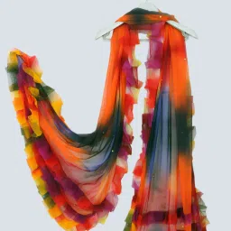 Net Solid Multicolor Women Dupatta-image-96
