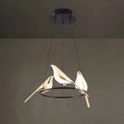 LED 3 Heads Magpie Bird Model Pendants Chandelier Ceiling Lamp-12