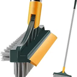 3 in 1 Bathroom Floor Cleaning Long Handle Scrub Cleaner Plastic Fiber Wet and Dry Brush-14