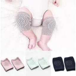 Baby Knee Pads for Crawling, Anti-Slip Padded Stretchable Elastic Cotton Soft Breathable Comfortable Knee Cap Elbow Safety Protector (Set of 2 Pairs)(Multi Color) Multicolor Baby Knee Pads-picture-15
