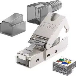 amiciTools RJ45 CAT7 Reusable Ethernet Termination Plug, Tool-Free Compatible with 22-23AWG Lan Adapter image 1