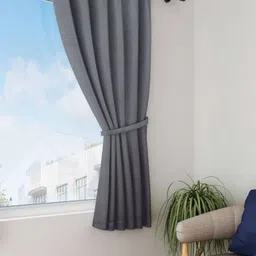 styletex 151 cm (5 ft) Polyester Semi Transparent Window Curtain Single Curtain-picture-2