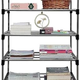 BOOK SHELF 6 LAYER COLLAPSIBLE Metal Open Book Shelf-27