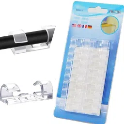 ONE PURCHASE 6 PCS Cable Clips Organizer Self-Adhesive Multipurpose Drop Wire Plastic Hook Cable Protector-image-23