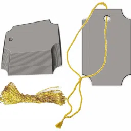 Writable Blank Craft Paper Tag with Golden String for Gift, Party & Price Label Greeting Card-image-55