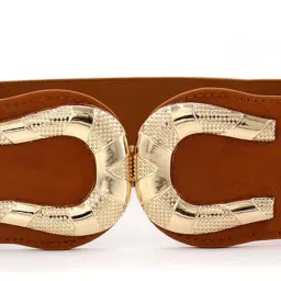 Women Casual, Evening, Party, Formal Brown Fabric Belt-image-13