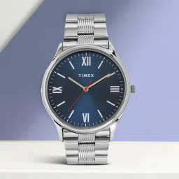 Blue Dial Stainless Steel Analog Watch- For Men TW0TG7304-17