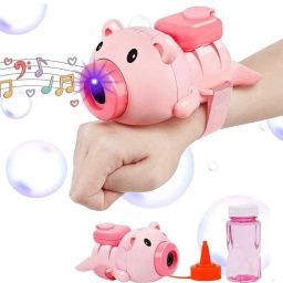 Adorable Pink Pig Bubble Blower | Automatic Bubble Toy for Kids Water Gun-image-47