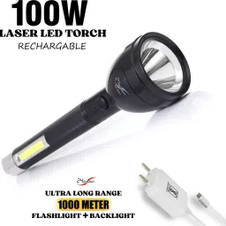 ENERGY 2 In 1 Rechargeable torch light Dual Mode Upto 900 Meter Flashlight 10 hrs Torch Emergency Light-picture-6