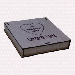 20 Reasons Why I Need You Message Box Gift For Anniversary Greeting Card-7