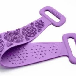 Body Wash Silicone Body Scrubber Belt Double Side Shower-image-60