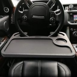 Car Steering Tray - Pack of 1 | Black | ABS Material Cup Holder Dashboard Panel-image-90