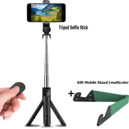 BUFONA Multifunctional Stand Holder Bluetooth Selfie Stick with Selfie Remote Gimbal Tripod, Tripod Ball Head, Tripod Bracket, Tripod Clamp, Tripod Kit, Monopod, Monopod Kit-38