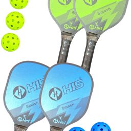 Combo Of 2 Green&Blue Pickleball Paddle Pickle Ball Racquet Wood Pickleball Bat Pickleball Paddle-image-78