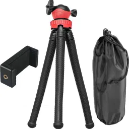 POZUB New Arrival High Quality Octopus Flexible Tripod Stand with Universal Mobile Holder + Dustproof Bag Camera Tablet tripod for Vlogging, Streaming and Photography Compatible for All DSLR, Mobile Phones and Action Cameras with 360 Degree Detachable Ball Head and Gorilla Mobile Phone Holder tripod Stand Heavy Duty Waterproof Extra Thick & Strong Mobile Holder Binoculars, spotting scope, in Stabilizer, in Gimbal Video Camera Tripod, Monopod, Monopod Kit, Tripod Ball Head, Tripod Bracket, Tripod Clamp, Tripod Kit-12