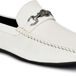 DECENT PARTY WEAR WHITE LOAFER/CASUAL Loafers For Men-image-120