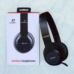 Compact Wireless Headphones with Aux Cable for Wired Backup_FJ Bluetooth & Wired Headset-image-54