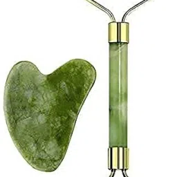 T TOPLINE TT massager -124 Smooth Facial Roller & Massager Natural Massage Jade Stone for Face Eye Neck Foot Massage Tool (Green) Massager-image-17