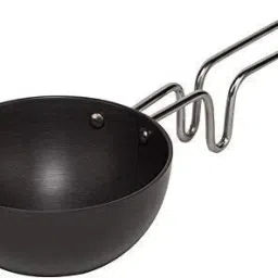 TADKA FRY PAN FOR THALIPU KARANDI DEEP KADAI WITH STEEL HANDLE Tadka Pan 10 cm diameter 0.2 L capacity-picture-27