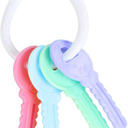 Premium Quality Baby Key Ring Shaped Teether Musical BPA Free Oral Dental Care Soother-6