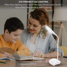 krikav Rechargeable Study LED Lamp with Touch On/Off Switch Desk, Table and Study Lamp Study Lamp image 2