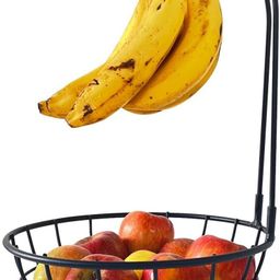 Steel Fruit Bowl with Detachable Banana holder / Fruit & Vegetable Basket Iron Fruit & Vegetable Basket-image-57