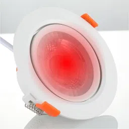 LED Ceiling Spot Light (6 WATT) Fiber Body, 30° Adjustable, Red Light, 4 Cob Light Ceiling Lamp-28