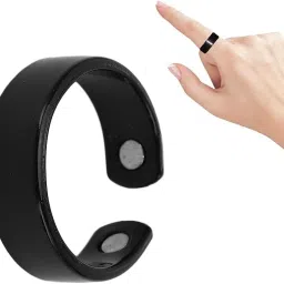 Blood Sugar Control Ring Adjustable Magnetic Therapy Ring Black (Pack of 1) Plastic Ring-image-52