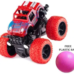 Off-Road Sports Toys Mini Monster Racing Truck Toy+Plastic Cricket Training Ball-16