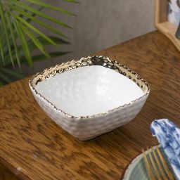 Antique Off White Ceramic Square Serving Dish Dish Serving Set-image-62