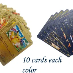 Golden and Black Rare PVC waterproof cards set of 20-picture-26