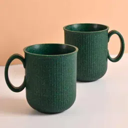 eha Fern Statement Coffee Mug 350 ml (2 Pc)Rice Husk Biocomposite-picture-32