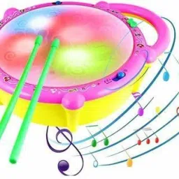 Flash Drum Toy with 5 Visual 3D Lights, Music, 3 Game Modes for Kids/ Musical Instrument for Kids-image-56