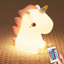 Unicorn Night Light for Kids Room, Rechargeable Remote Control 16 Color Changing Night Lamp-picture-21