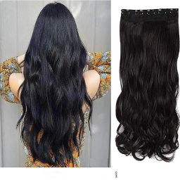 Extensions For Women Girls Black Curly Clip-in Long22-24 inch Hair Extension-image-59