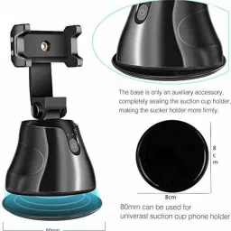Techsure Apai Genie 360 Rotation auto face Tracking Smart Shooting Camera Holder Mount,unmanned Smart Object Tracking Camera Phone Holder 2 Axis Gimbal for Mobile, Camera image 4