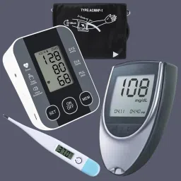 Balson (Combo Pack of 3) AK-S10 BP Monitoring Machine with Voice Broadcast, BLSN-32 Digital Oximeter and BLSN-45 Digital Thermometer I Bp Monitor-2
