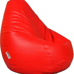 spacex XXXL Bean Bag with Square Puffy / Stool Ready to Use Filled With Beans Teardrop Bean BagWith Bean Filling image 4