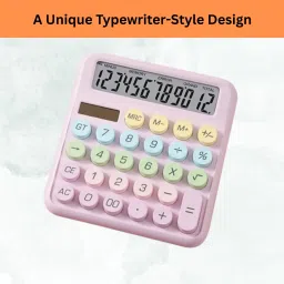 Desktop Calculator, 12-Digit Large LCD and Large Buttons for Office, Homes W341 Basic Calculator-image-30