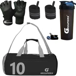groupers BLCK-SWSD-GLVS-WB-10 Home Gym Combo-picture-33