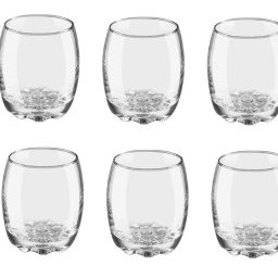 Bottle & 12 Glass Serving Lemon Set, Blue, Clear, Glass - A2 Jug Glass Set-image-82