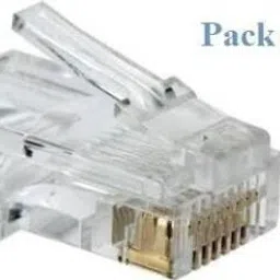 Etake (Pack of 100) NT Connector Ethernet Cable Head Plug Cat5, 5E RJ45 Connector,RJ-45 NT Ethernet Crimp Connectors Lan Adapter,RJ45 Module Plugs Network Interface Card-38