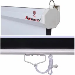 royality Autolock/Selflock Projector Screen/Locking Projector/Simple Portable Projector Screen Projector Screen (Width 121 cm x 182 cm Height) image 2
