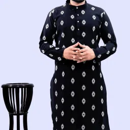 Men Printed Cotton Blend Straight Kurta-image-99